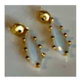 Lola Cat Eye Earrings 18 K Gold Plated