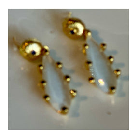 Lola Cat Eye Earrings 18 K Gold Plated