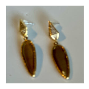 Lola Cat Eye Earrings 18 K Gold Plated