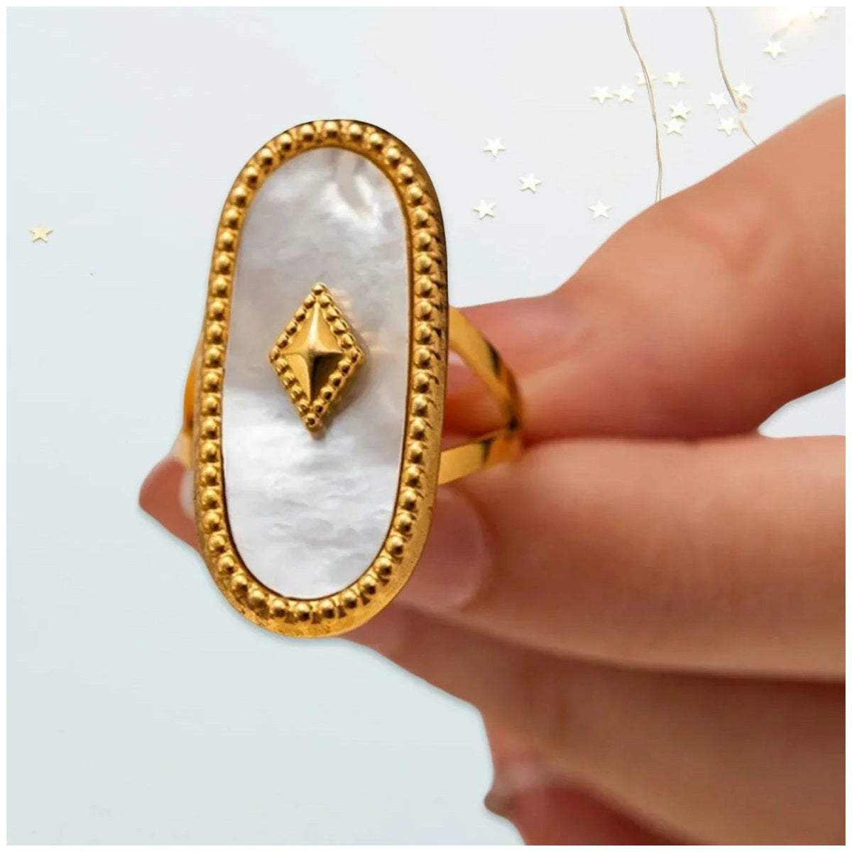 Stella Bohemian Ring 18 K Gold Plated