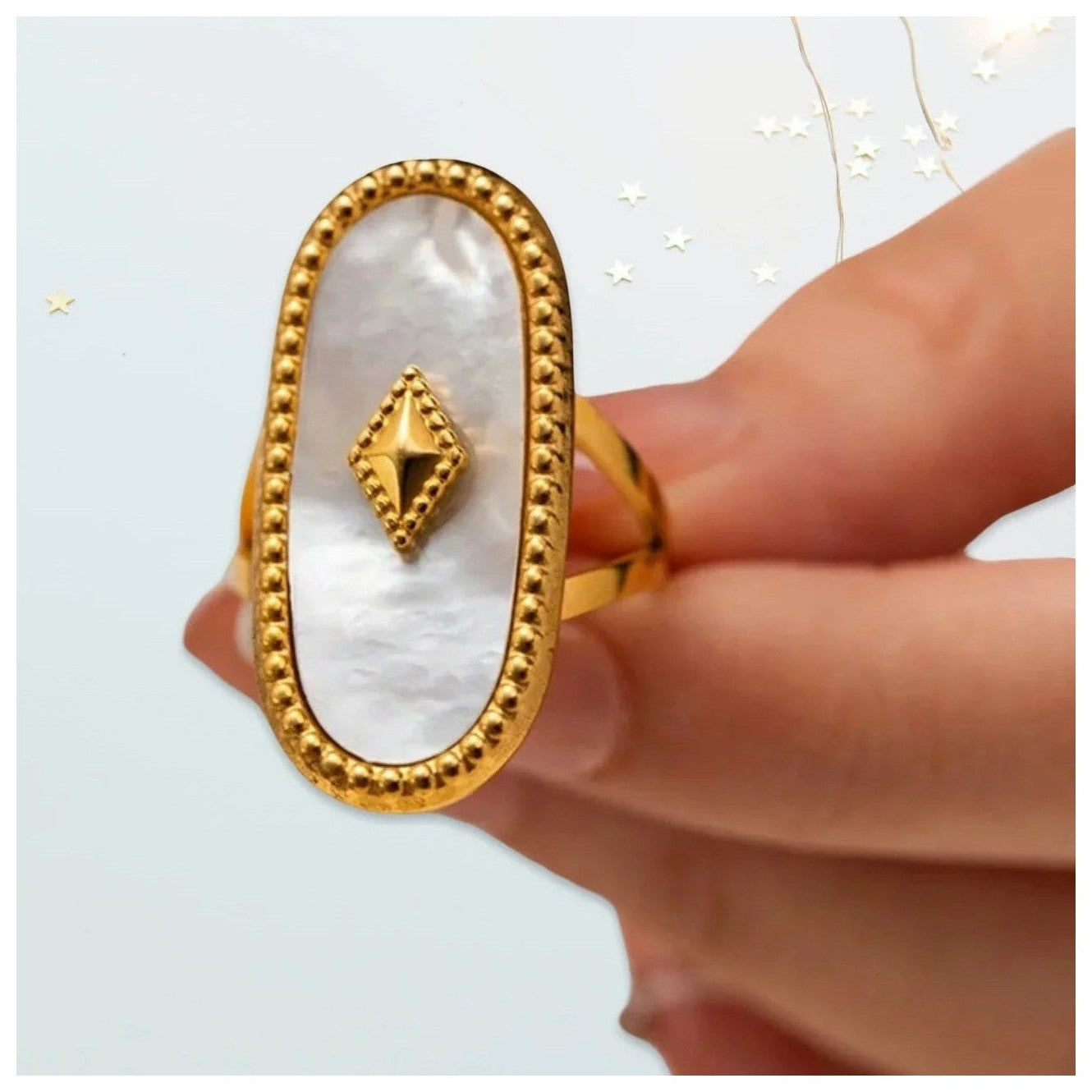 Stella Bohemian Ring 18 K Gold Plated