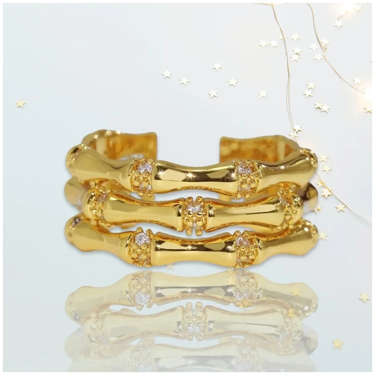 Stella Bohemian Ring 18 K Gold Plated