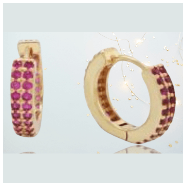 Stella Hypoallergenic Earrings 18 K Gold Plated