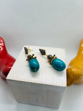 Agatha Turquoise Earring أقراط⁩⁩ - Penelope Made This