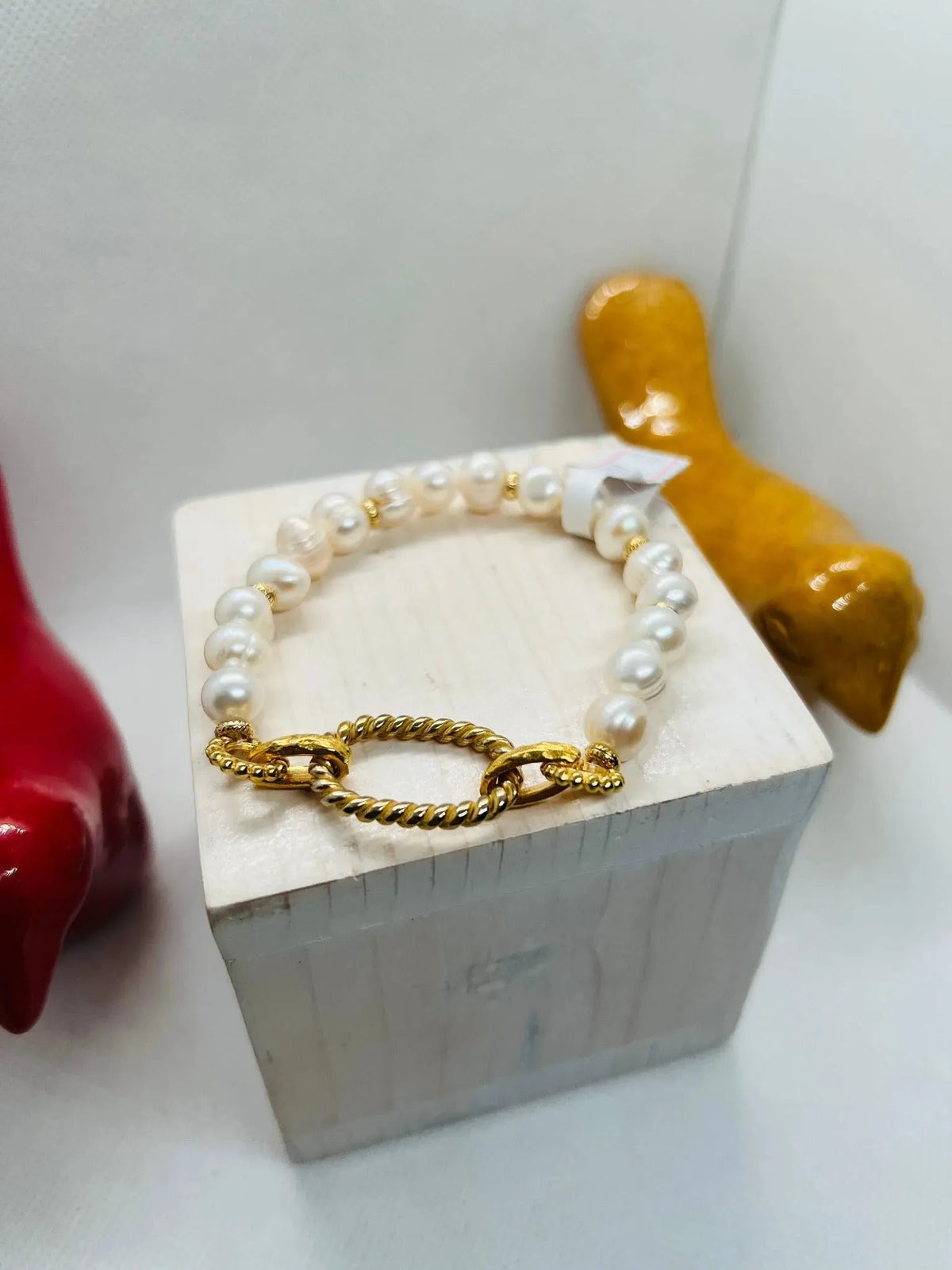 Anais Link Chain Cultured Pearls Bracelet - Penelope Made This 