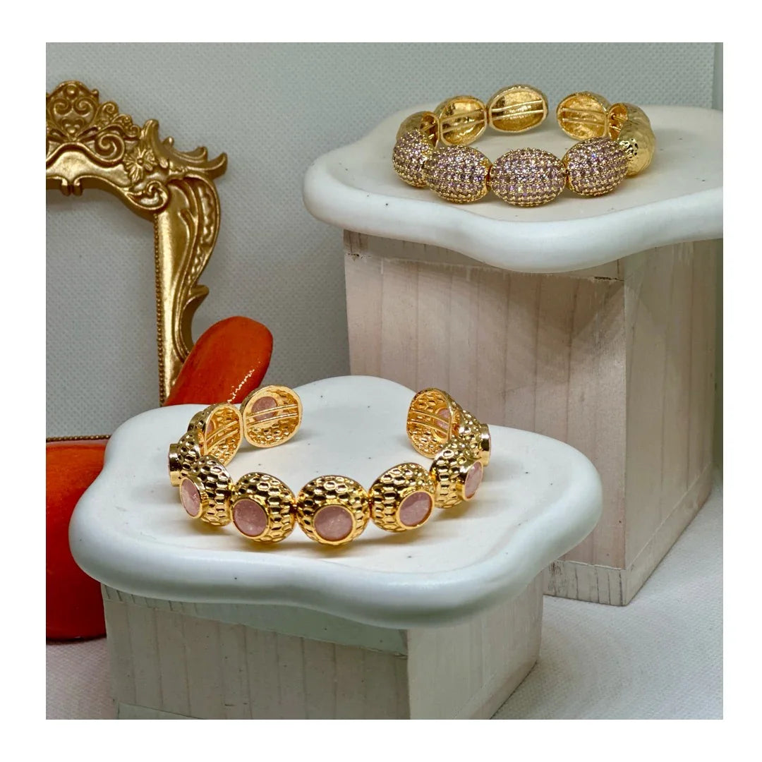 Anne 22K Cuff Bracelets | Gold Plated - Penelope Made This 