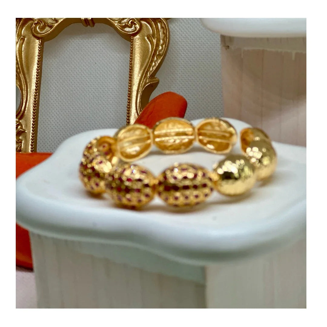 Anne 22K Cuff Bracelets | Gold Plated - Penelope Made This 