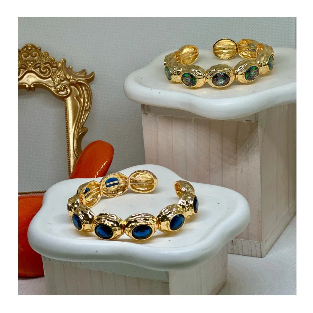 Anne 22K Cuff Bracelets | Gold Plated - Penelope Made This 
