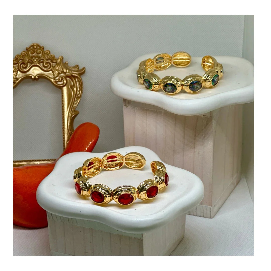 Anne 22K Cuff Bracelets | Gold Plated - Penelope Made This 