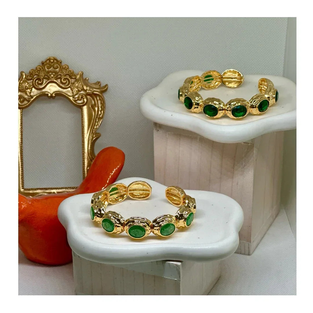 Anne 22K Cuff Bracelets | Gold Plated - Penelope Made This 