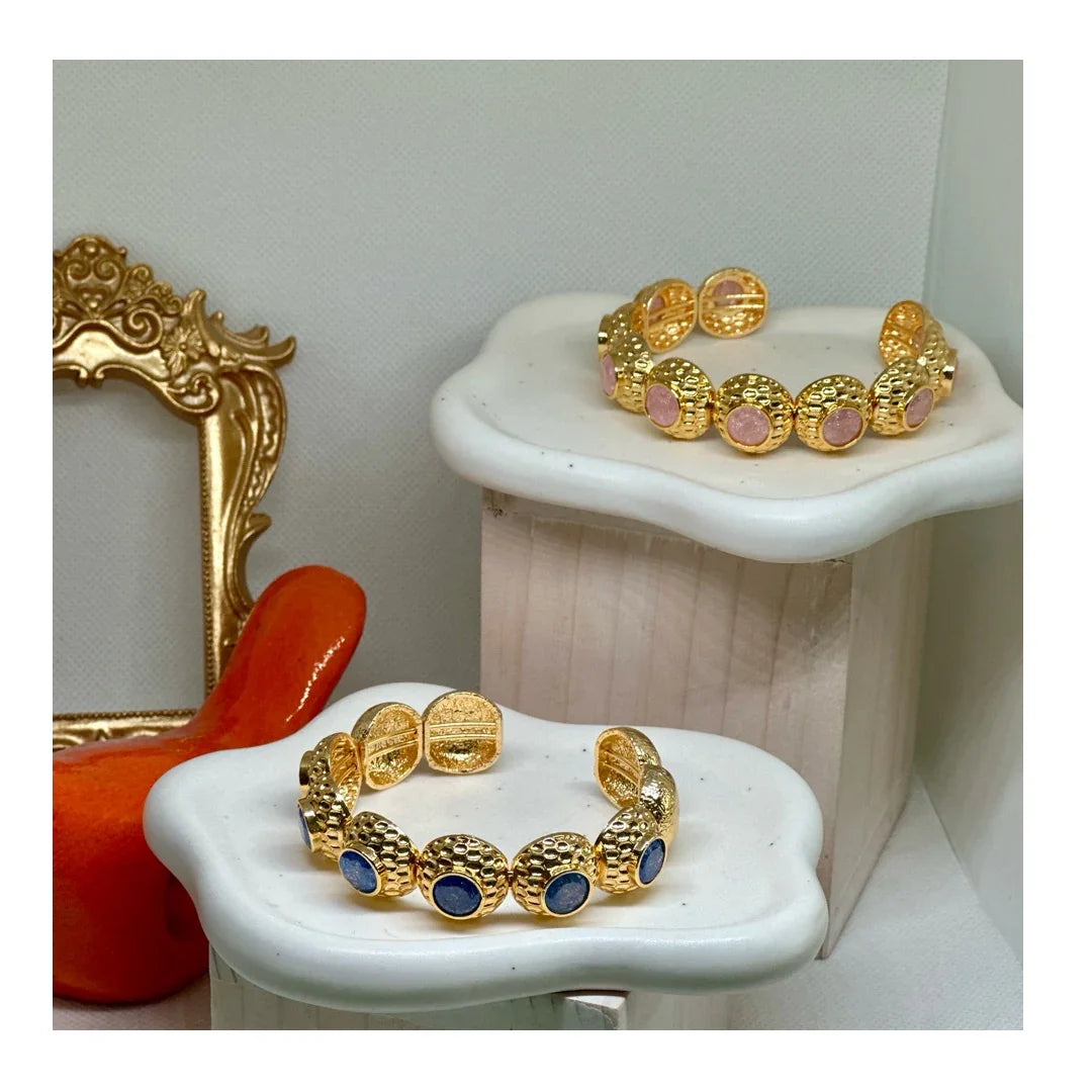 Anne 22K Cuff Bracelets | Gold Plated - Penelope Made This 