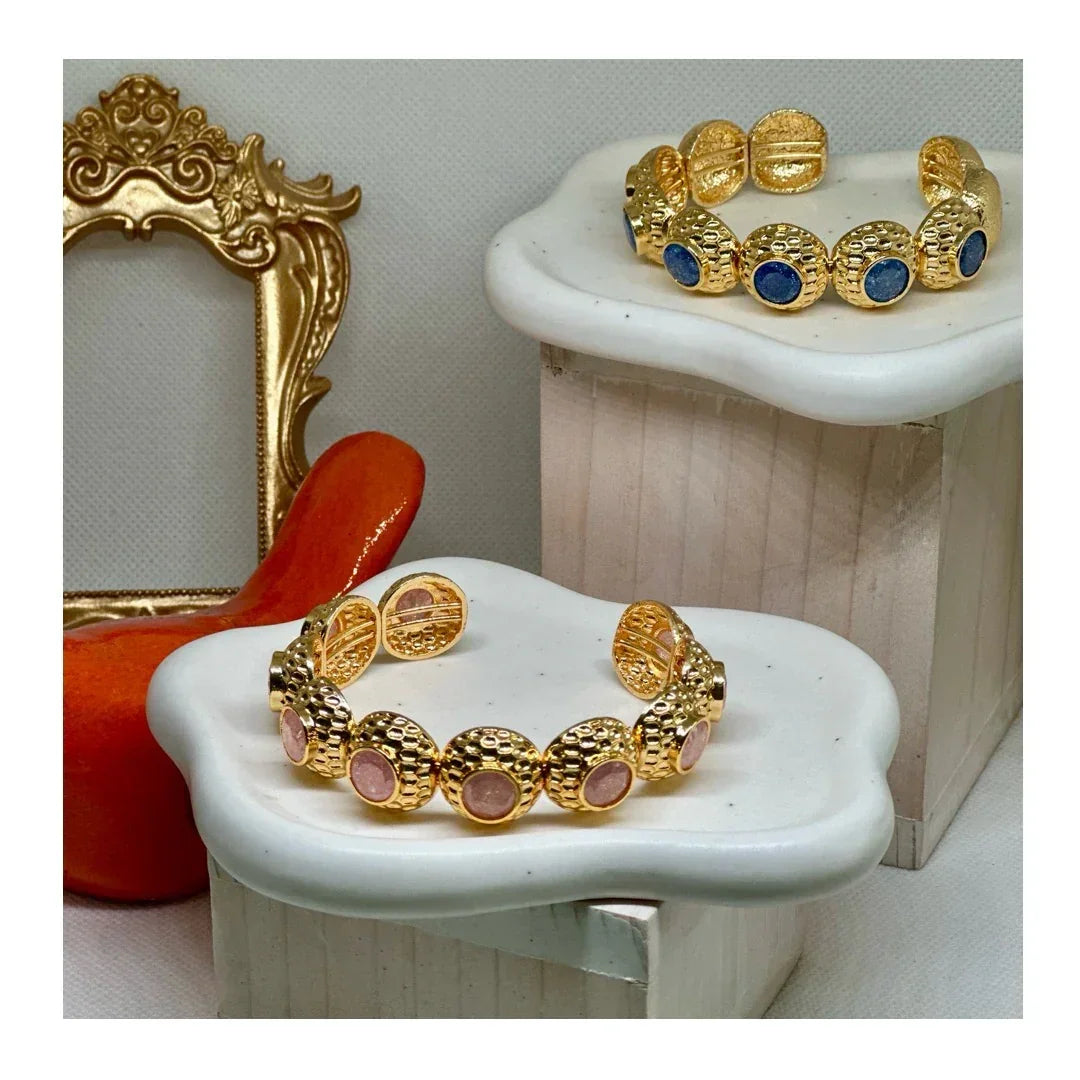 Anne 22K Cuff Bracelets | Gold Plated - Penelope Made This 