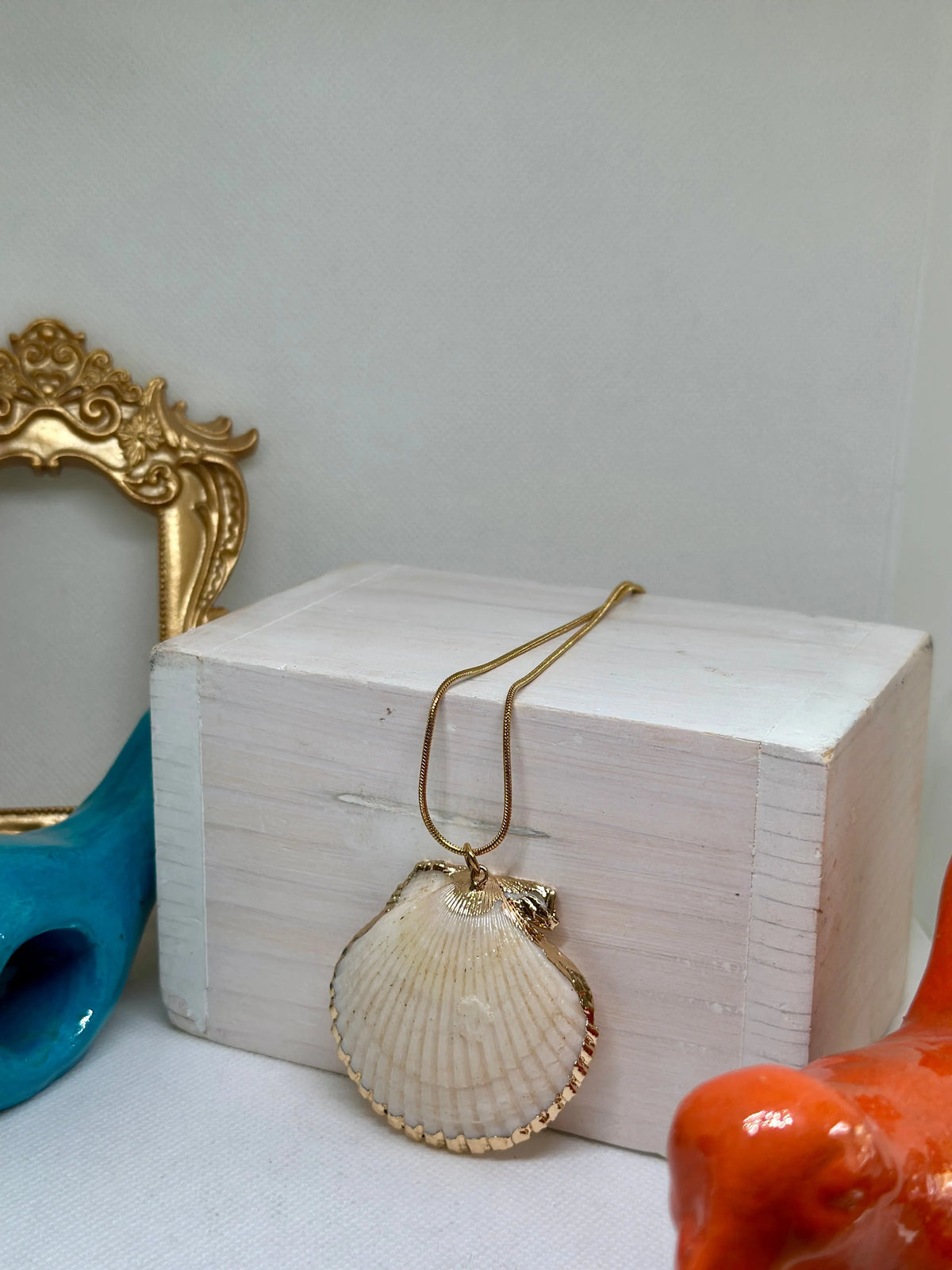 Anne Gold Plated Shell Pendant - Penelope Made This 