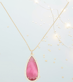 Beatrice Teardrop Necklace |18 K Gold Plated - Penelope Made This Inc.