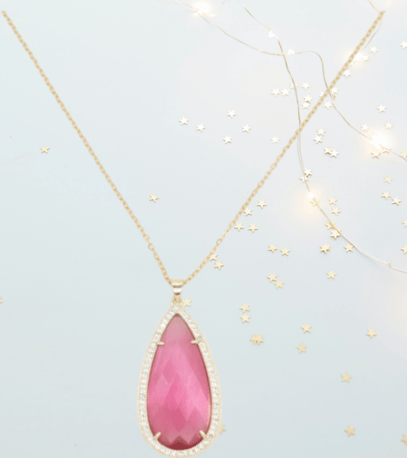 Beatrice Teardrop Necklace |18 K Gold Plated - Penelope Made This Inc.