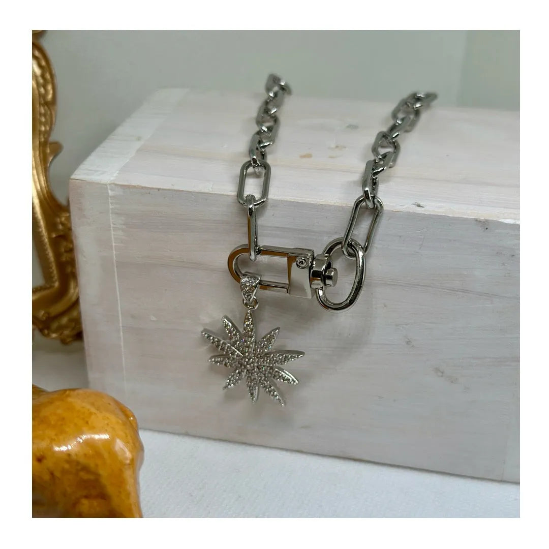 Daphne Mono Charm Necklace - Penelope Made This 