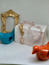 Daphne Pink Quartz Necklace w Star - Penelope Made This 