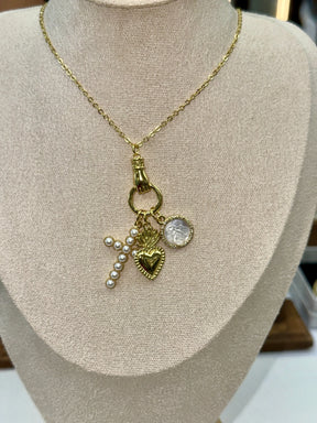 Daphne Trio Charms Necklace - Penelope Made This 
