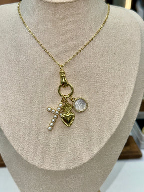 Daphne Trio Charms Necklace - Penelope Made This 