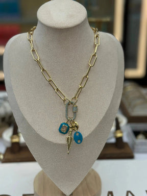 Daphne Trio Charms Necklace - Penelope Made This 