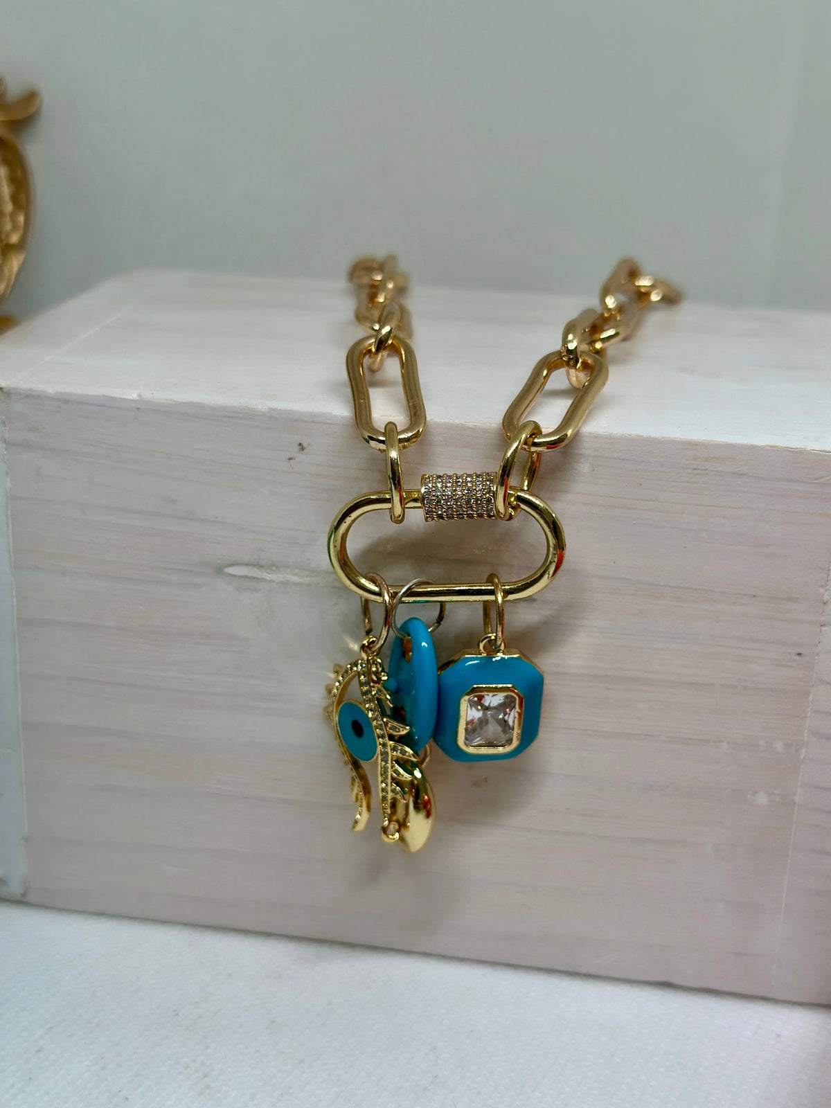 Daphne Trio Charms Necklace - Penelope Made This 