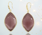 Hali Dangling Earrings | 18 K Gold Plated | Lavender - Penelope Made This Inc.