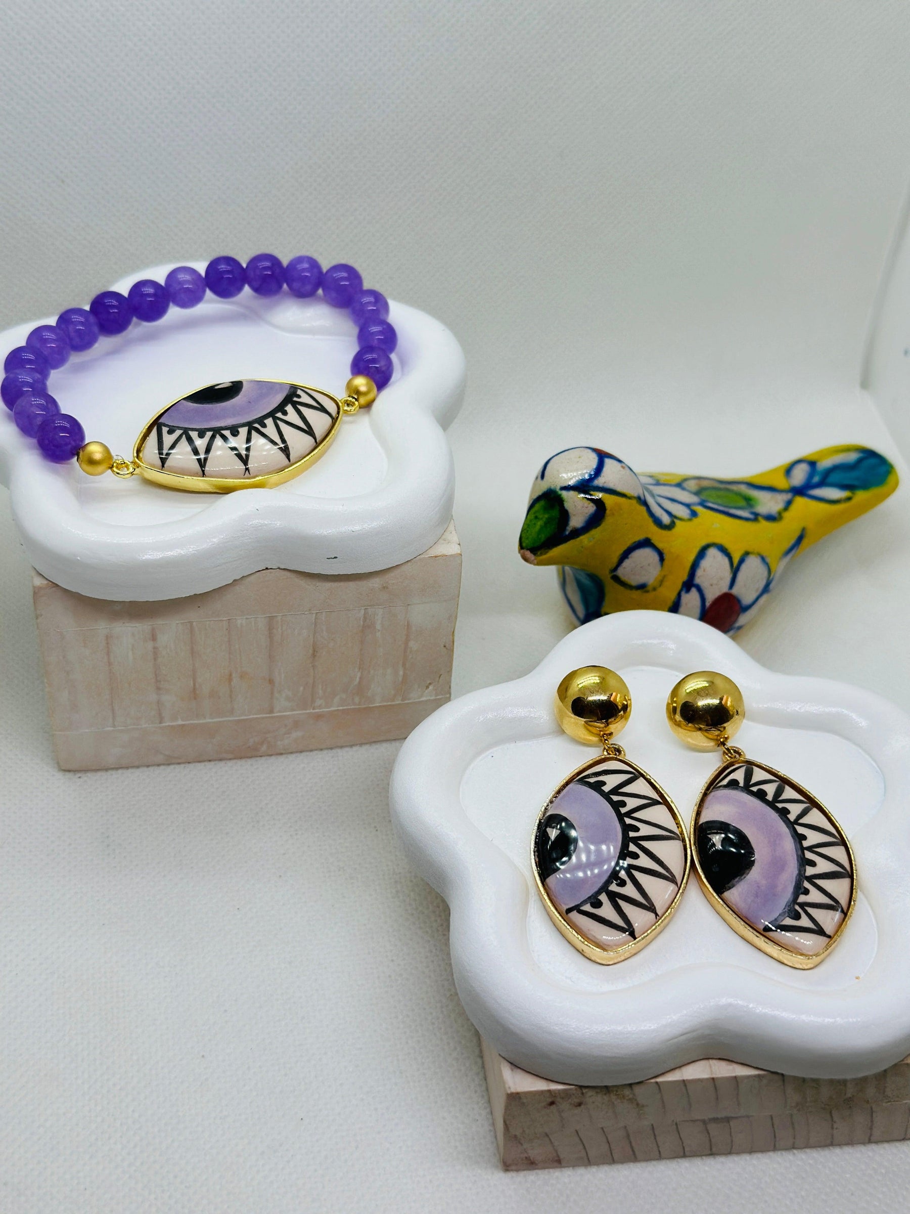Iris Bracelets and Earrings Set - Penelope Made This 
