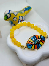 Iris Hand-Painted Ceramic Bracelet - Penelope Made This 