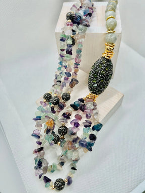 Joelle Gemstones Necklace - Penelope Made This 