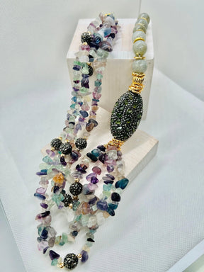 Joelle Gemstones Necklace - Penelope Made This 