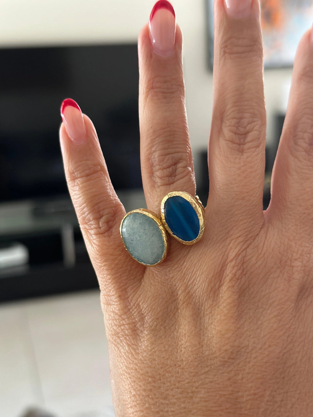 Salome Duo Chalcedony Ring - Penelope Made This 