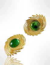 Taylor Vintage Emerald Studd Earrings - Penelope Made This 